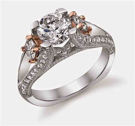 Expensive engagement rings. The stunning halo is bordered by fine milgrain on either side, and the under-gallery is decorated by beautiful openwork. Finally, this platinum ring displays additional single-cut diamonds set in kite-shaped bezels on each shoulder. 4. The Brilliant Cut Diamond Engagement Ring. Price: $88,000. 