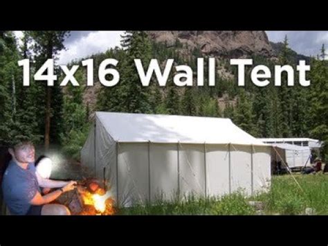 Experience the Outdoor Oasis with the 14x16 Davis Wall Tent