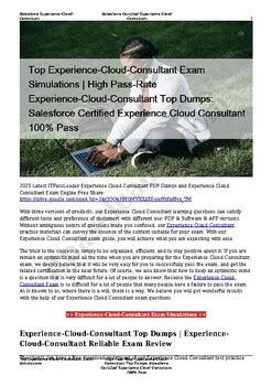 Experience-Cloud-Consultant Simulationsfragen