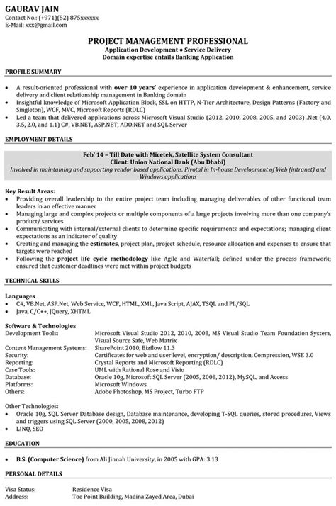 Experienced Software Engineer Resume task list templates