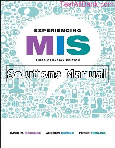 Experiencing mis 3rd edition solution manual. - Modèles de croissance et de prévision..