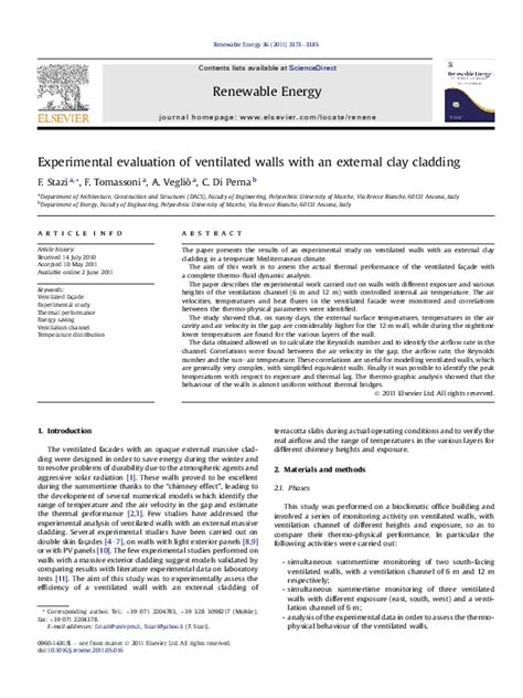 Experimental evaluation of ventilated walls with an external clay cladding