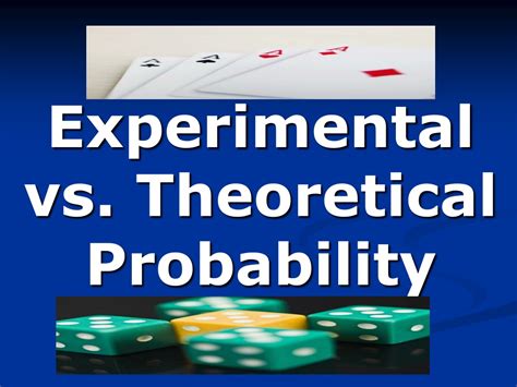 Experimental probability vs theoretical probability ppt.  Theoretical prob...