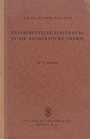 Experimentelle einführung in die anorganische chemie. - Zur ph onomenologie des bewusstseins: studien und skizzen.