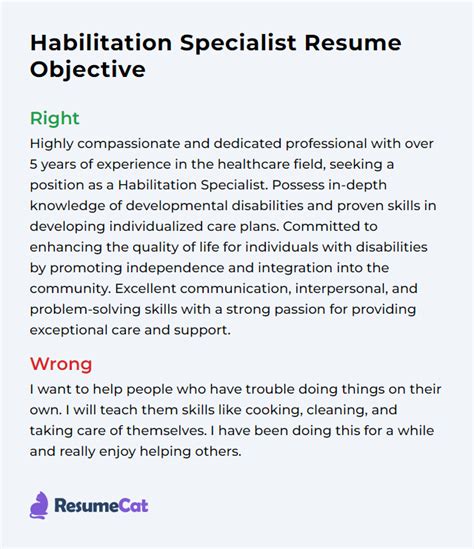 Expert Day Habilitation Specialist Resume Examples