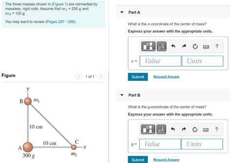 Expert answers to "The three masses shown in the figure are