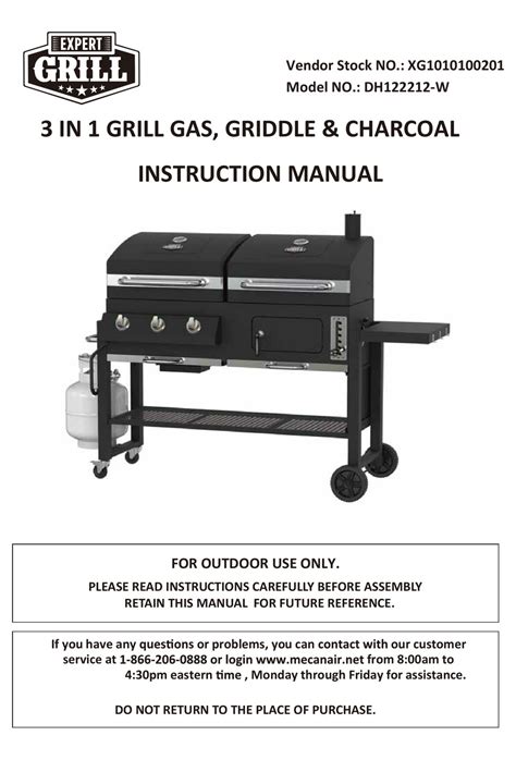 How to assemble Expert Grill 3 Burner 27,000 BTU Gas Grill, Black, XG10-101-002-02. 