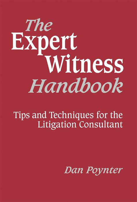 Expert witness handbook tips and techniques for the litigations consultant. - Presidente del consiglio di amministrazione una guida pratica 1a edizione.