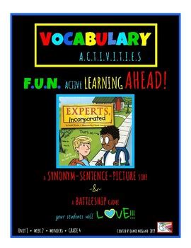 Experts, Incorporated Vocabulary questions & answers for …