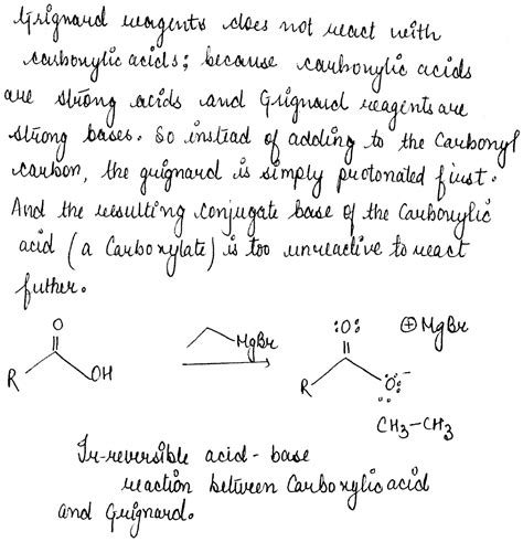 Explain the preparation of carboxylic acids from Grignard …