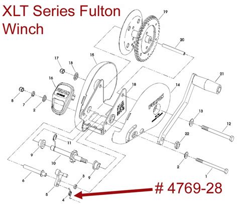 Exploded Diagram for a Fulton XLT Series Winch