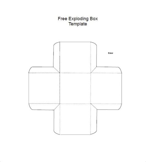 Exploding Box Template Free Download podeng