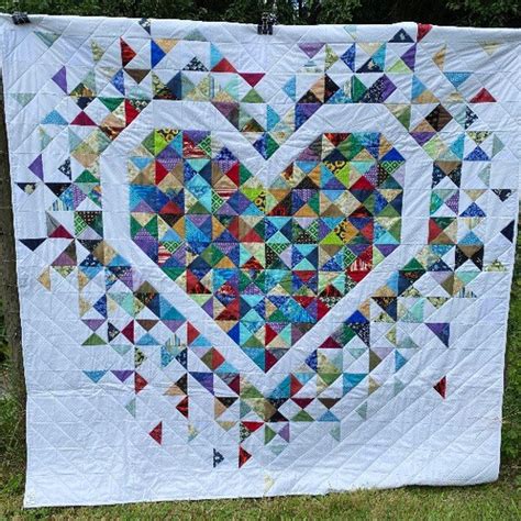 Exploding Heart Quilt Etsy