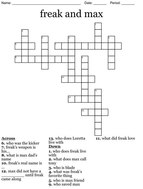The Crossword Solver found 30 answers to "THE MAX", 5 letters crossword clue. The Crossword Solver finds answers to classic crosswords and cryptic crossword puzzles. Enter the length or pattern for better results. Click the answer to find similar crossword clues . Enter a Crossword Clue.. 