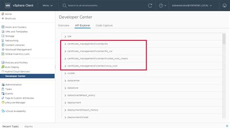 Explore Certificate Stores from the vSphere Client - VMware