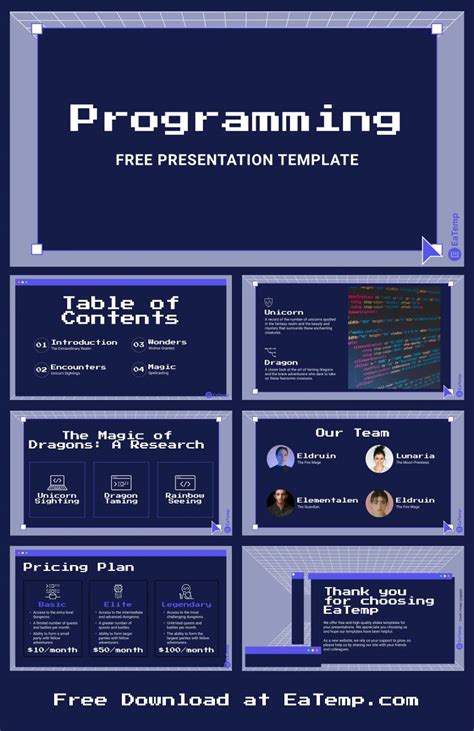 Explore Now! Free Programming PowerPoint Template Slide