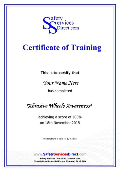Explore Our Example of Fall Protection Training Certificate Template