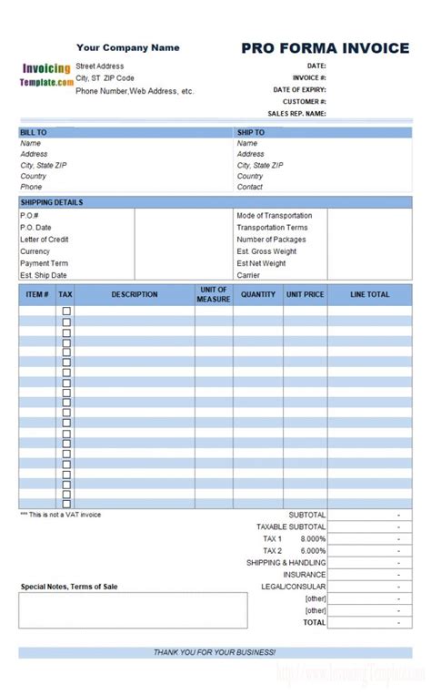 Explore Our Image of Performance Invoice Template