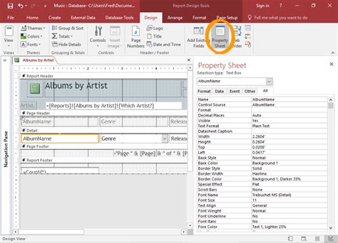 Explore the property sheet Access 2016 Queries Video Tutorial