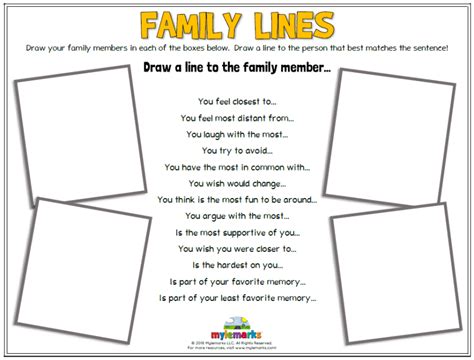 Exploring Family Dynamics Worksheet