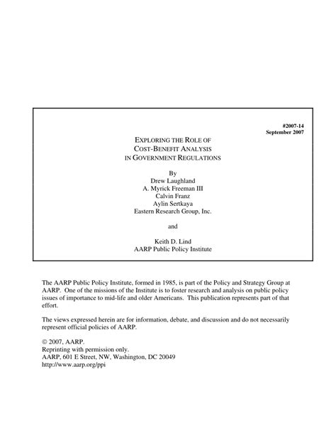 Exploring the Role of Cost Benefit Analysis in Government Regulations