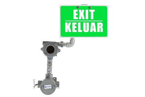 Explosion Proof Exit/KELUAR Sign - CID1&2 - IP65 - 4" Letters