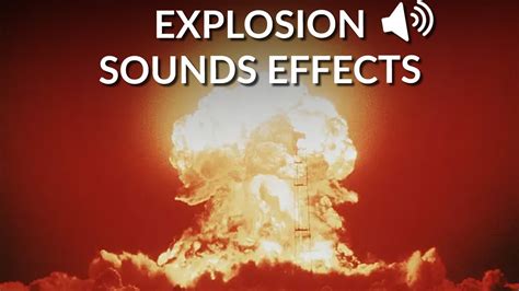 Explosion sound effect - REALISTIC - YouTube