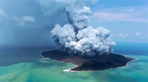 Explosive Tonga volcano