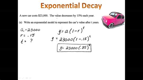 Exponential Growth or Decay Function from Word Problems …