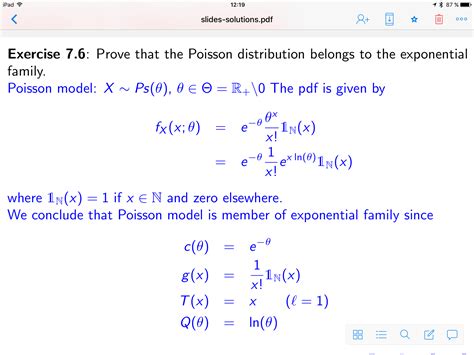 Exponential family of distribution.  Their properties form the basis of ...