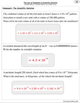 Exponents and scientific notation assessment.  Try the interactive mini-quizzes for...