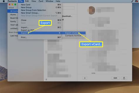 Export Mac Mail Address Book Contacts to CSV File