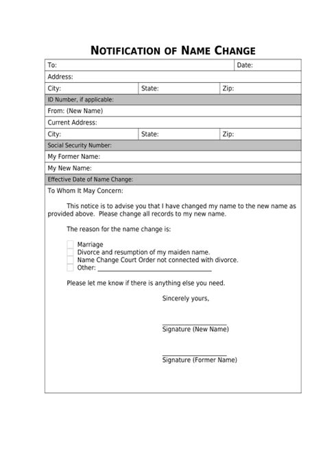 Export Name Change Notification Form Connecticut Prefill Dropdowns