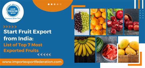 Export Specificatio for Fruit