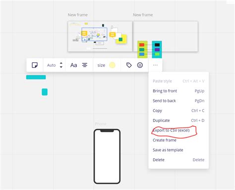 Export sticky from MIRO to ( document, excel or txt )?