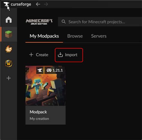 Exporting and Importing Modpacks support