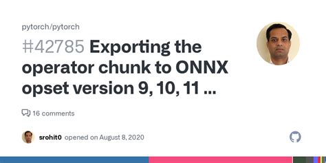 Exporting the operator chunk to ONNX opset version 9, 10, 11 ... - GitHub