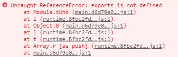 Exports is not defined angular. json file to false and the application wil...