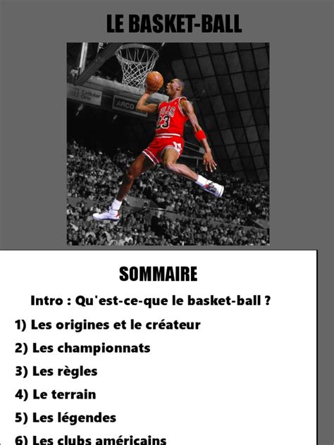 Exposé basket ball - Cours - Julien Arrighi