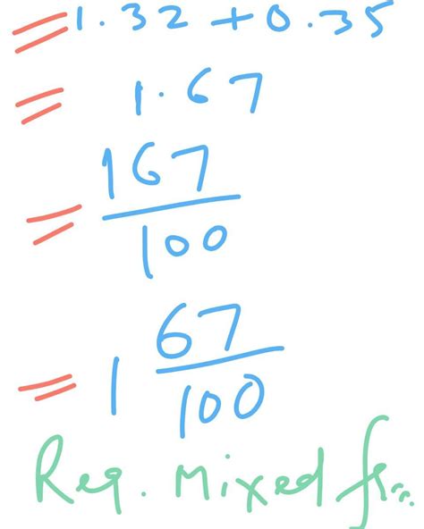 Express 1.32+0.35 as a fraction in the simplest form. Brainly.in