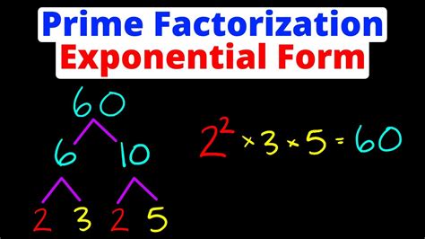 Express In Exponential Form By Prime Factorization YouTube