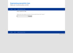 Expressinsuranceinfo. Please enter the numbers at the end of the provided URL and click "Submit." 