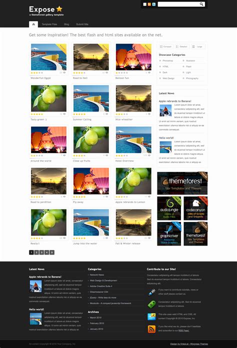 Expression Web 4 Templates Latter Example Template