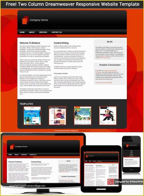Expression Web Templates Free Responsive Of Responsive Website