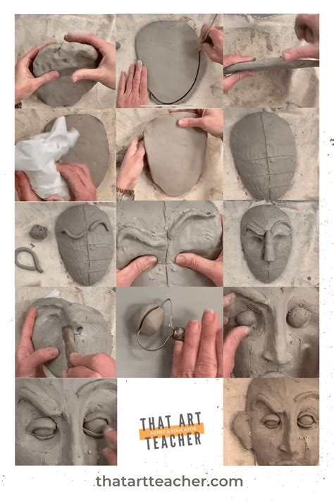 Expressive Clay Portrait Lesson THAT ART TEACHER. 