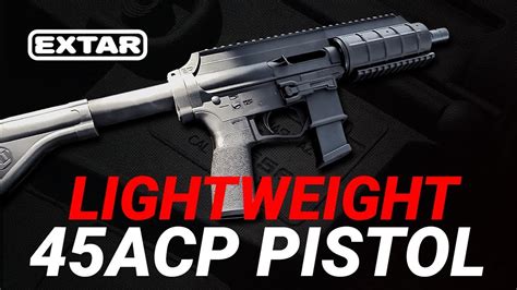 Reviewing the extremely lightweight pistol from Extar Firearms USA. This one is chambered in 45AUTO, it uses Glock style magazines and AR15 trigger/pistol g.... 