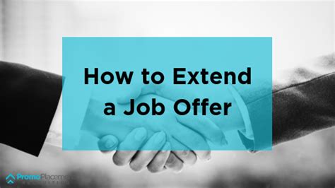 Hiring managers should consider the following guidelines when extending the offer: Extend the offer verbally by phone or video conferencing. A face-to-face video or phone call allows the hiring manager to engage the candidate, is more personal, and allows the hiring manager to answer questions. Best practice is to schedule the phone or video .... 