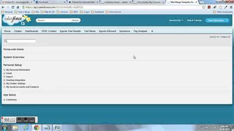 Extended Mail Merge Template in Salesforce YouTube