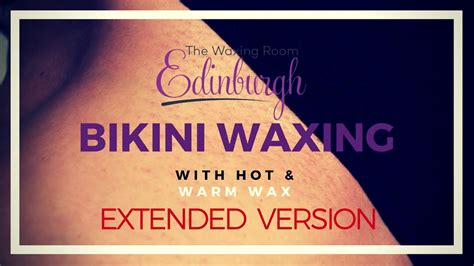 Extended bikini wax. 1. Ensure your hair length is about one-fourth to three-fourths of an inch long. If hair is longer, you need to trim it before waxing. 2. A clean and dry skin allows the wax to adhere correctly and helps to have a gentle hair removal session. So, wash and dry the area thoroughly before applying wax. 3. 