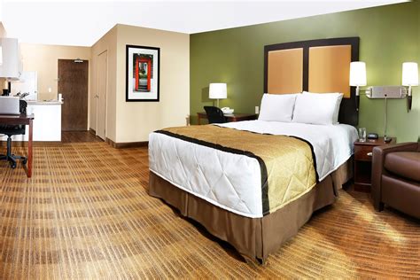 Extended stay american suite. Nov 5, 2020 · Extended Stay America Premier Suites and Extended Stay America Suites: Open 24 hours a day, seven days a week. Extended Stay America Select Suites: Monday-Friday from 9 a.m. - 10 p.m. Saturday-Sunday from 10 a.m. - 10 p.m. Business Services Our front desk can assist you with mail delivery, fax and copy service for a minimal fee should you need it. 